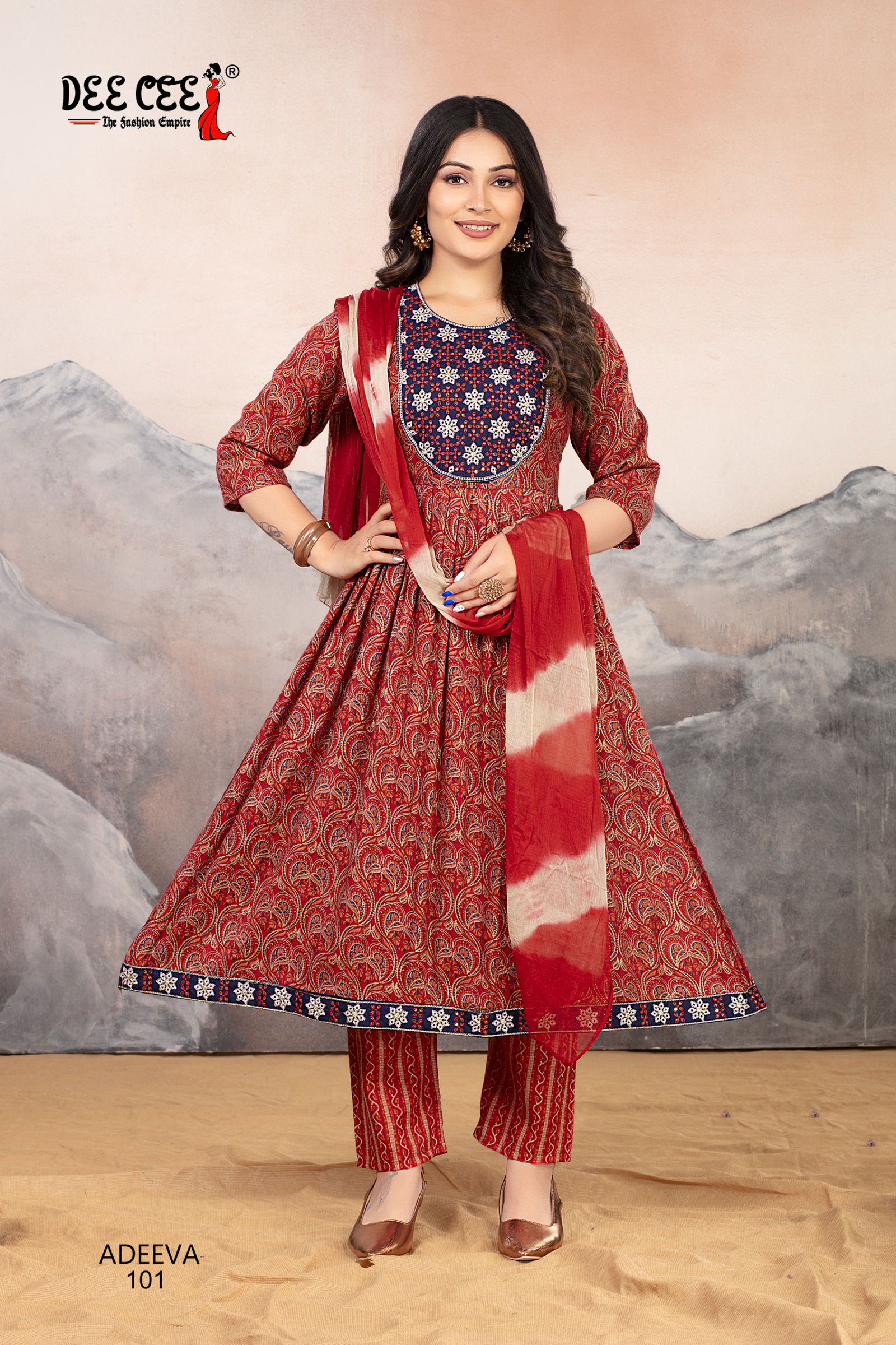 Adeeva By Deecee Rayon Kurti With Bottom Dupatta Exporters In India